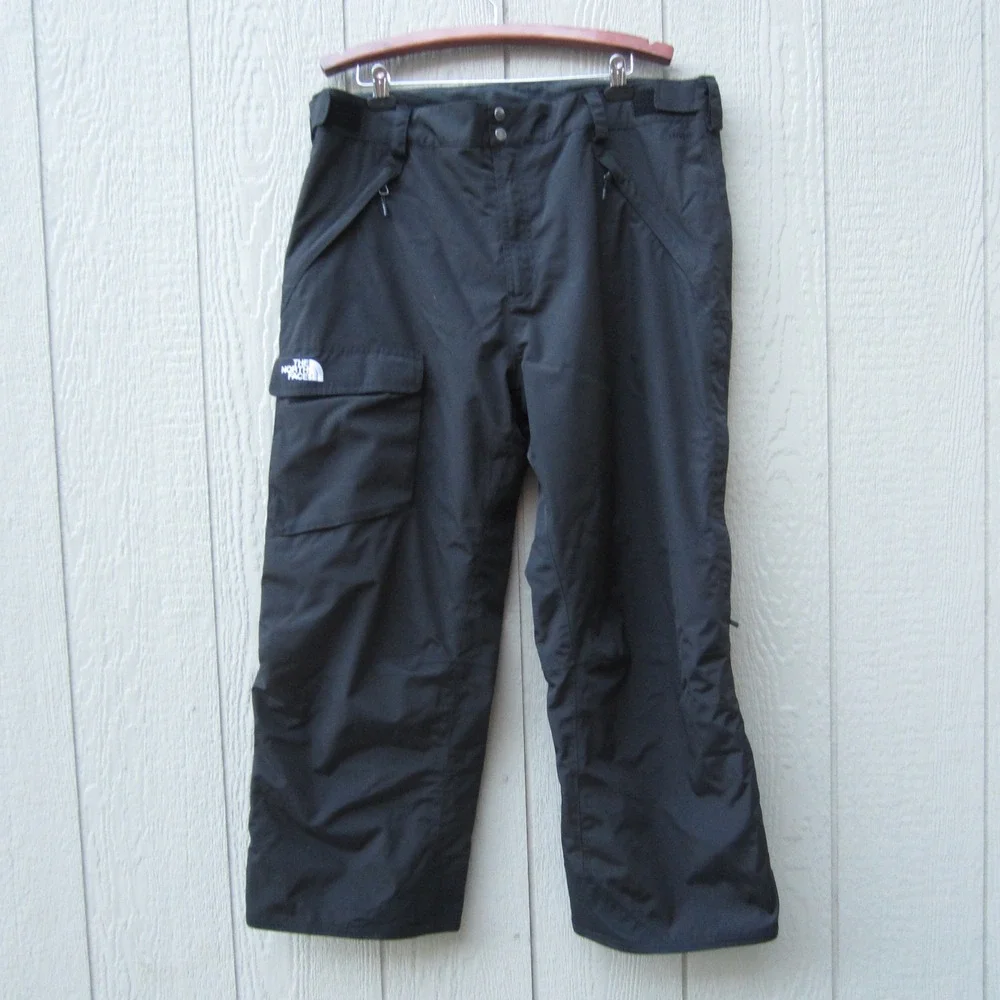 The North Face Snow Pant Mens XXL Black HyVent Ski  Insulated Cargo outdoor warm